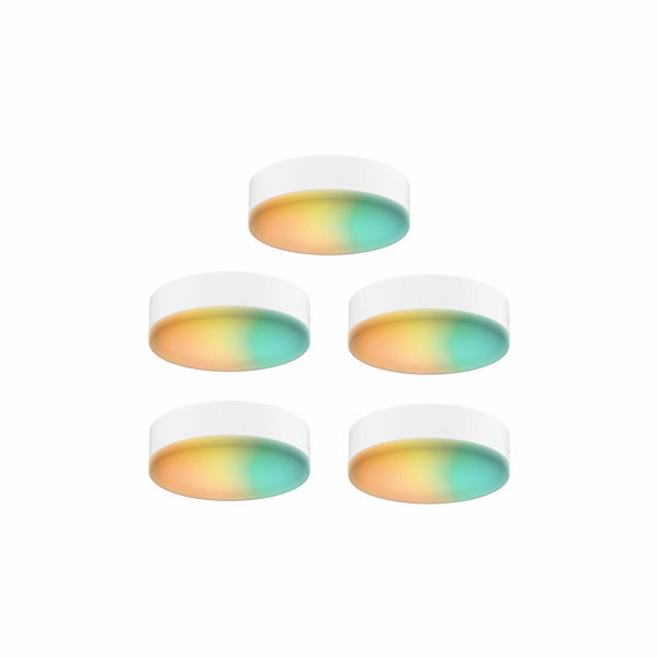Image sur Ensemble de 5 rondelles intelligentes RGB+CCT